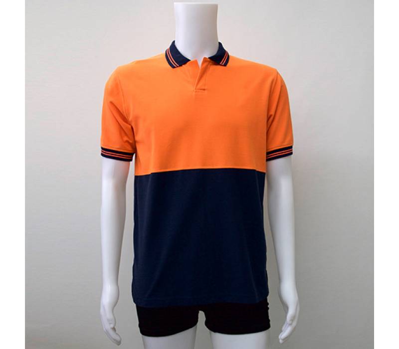 Orange/Navy Polo Shirt