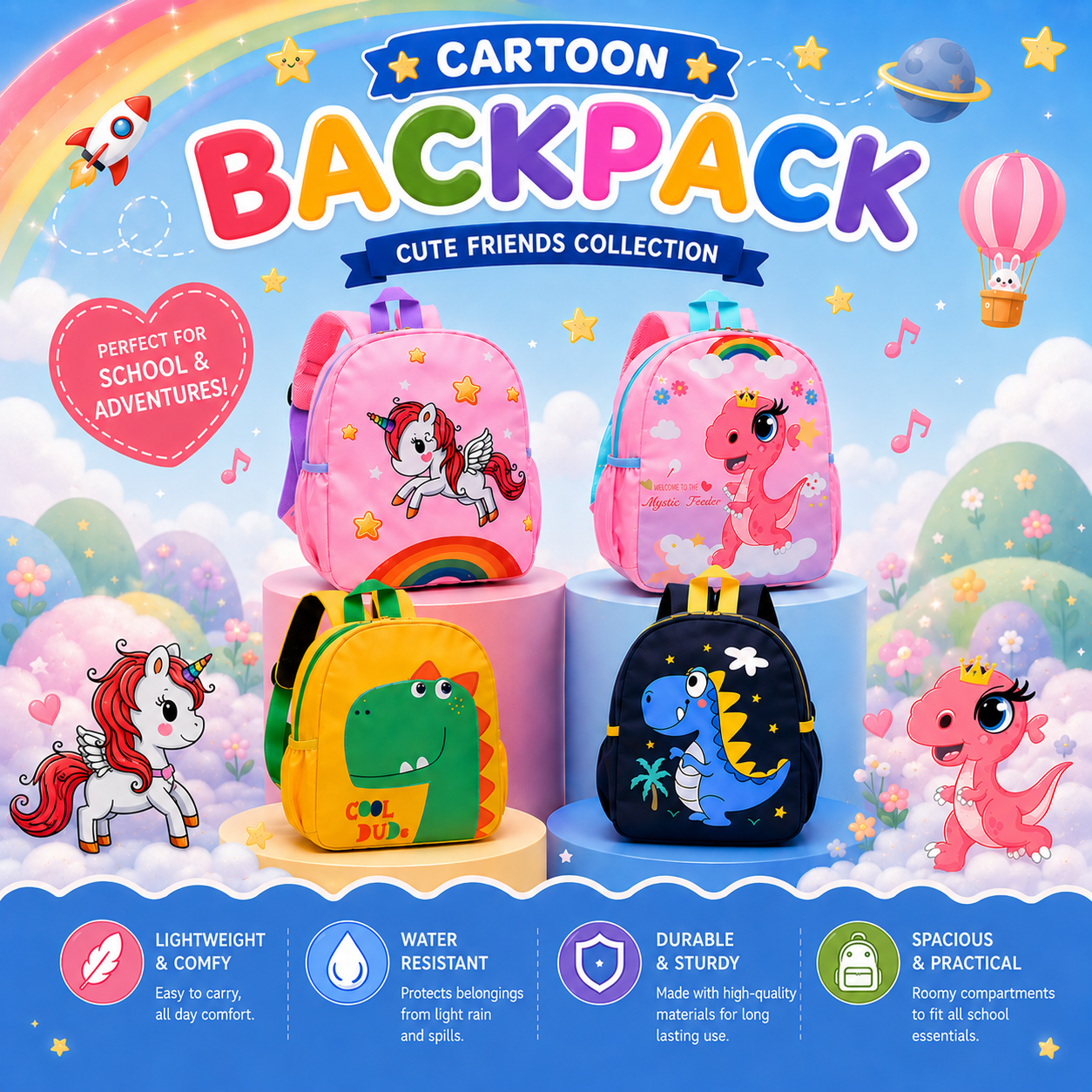 Cartoon Mini Back Pack