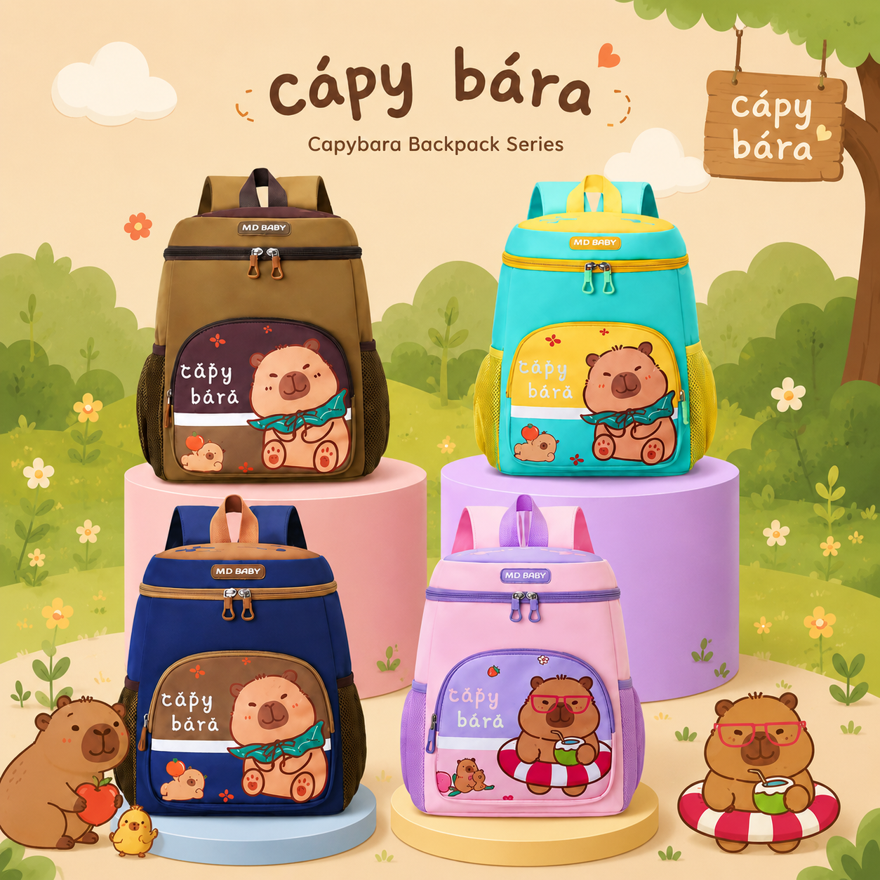 CAPYBARA Bucket Backpack