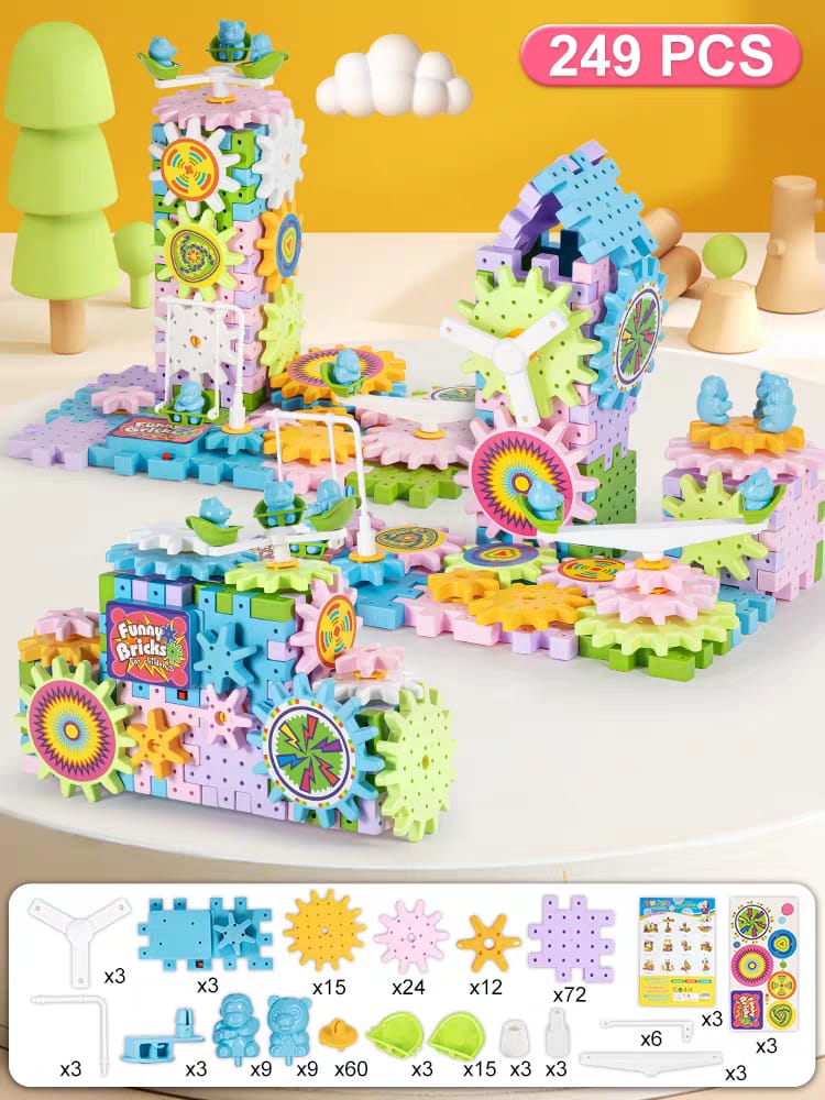 249pcs Electric Gear Building Block - Image 4