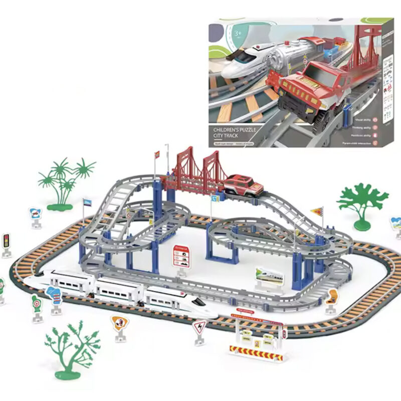 108pcs Electric Railway Track