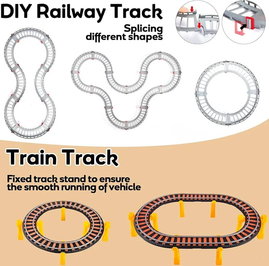 108pcs Electric Railway Track - Image 3