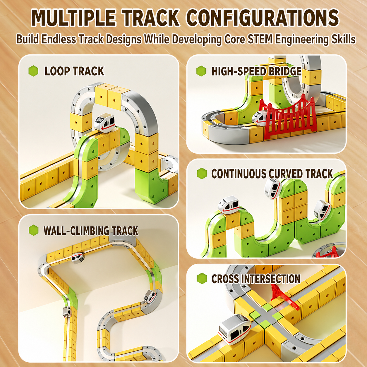 91pcs Magnetic Electric Rail Car - Image 3