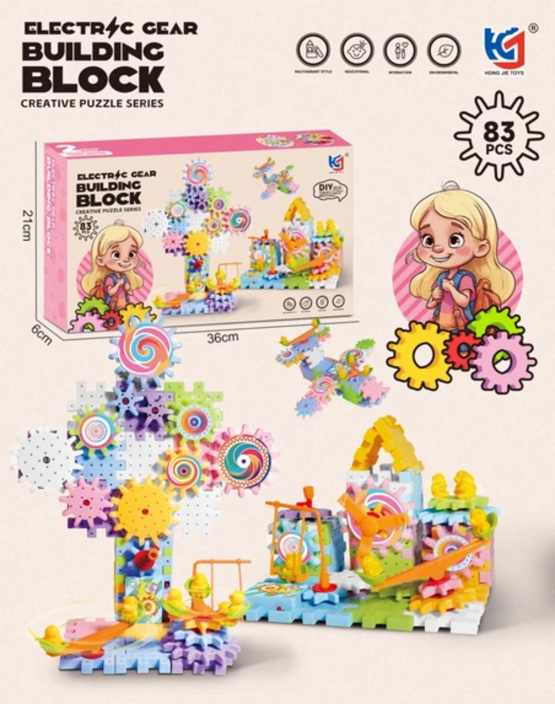 83pcs Electric Gear Building Block