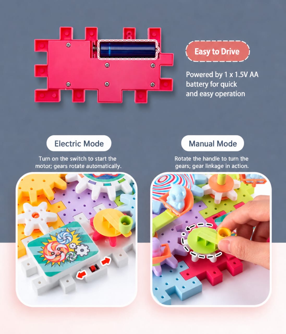 249pcs Electric Gear Building Block - Image 2