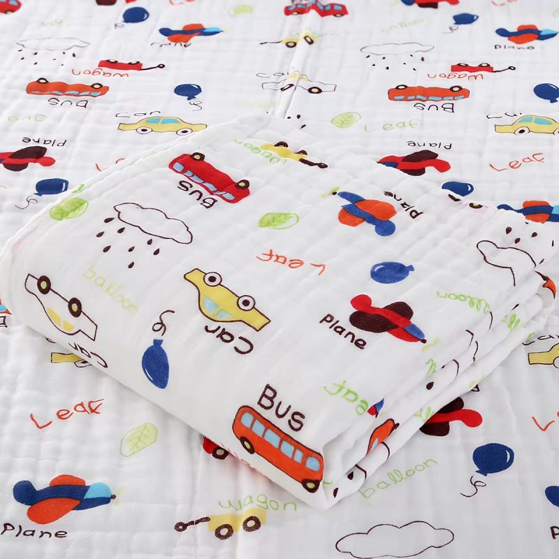 Premium 6 Layer Cotton Blanket / Towel #Transport World