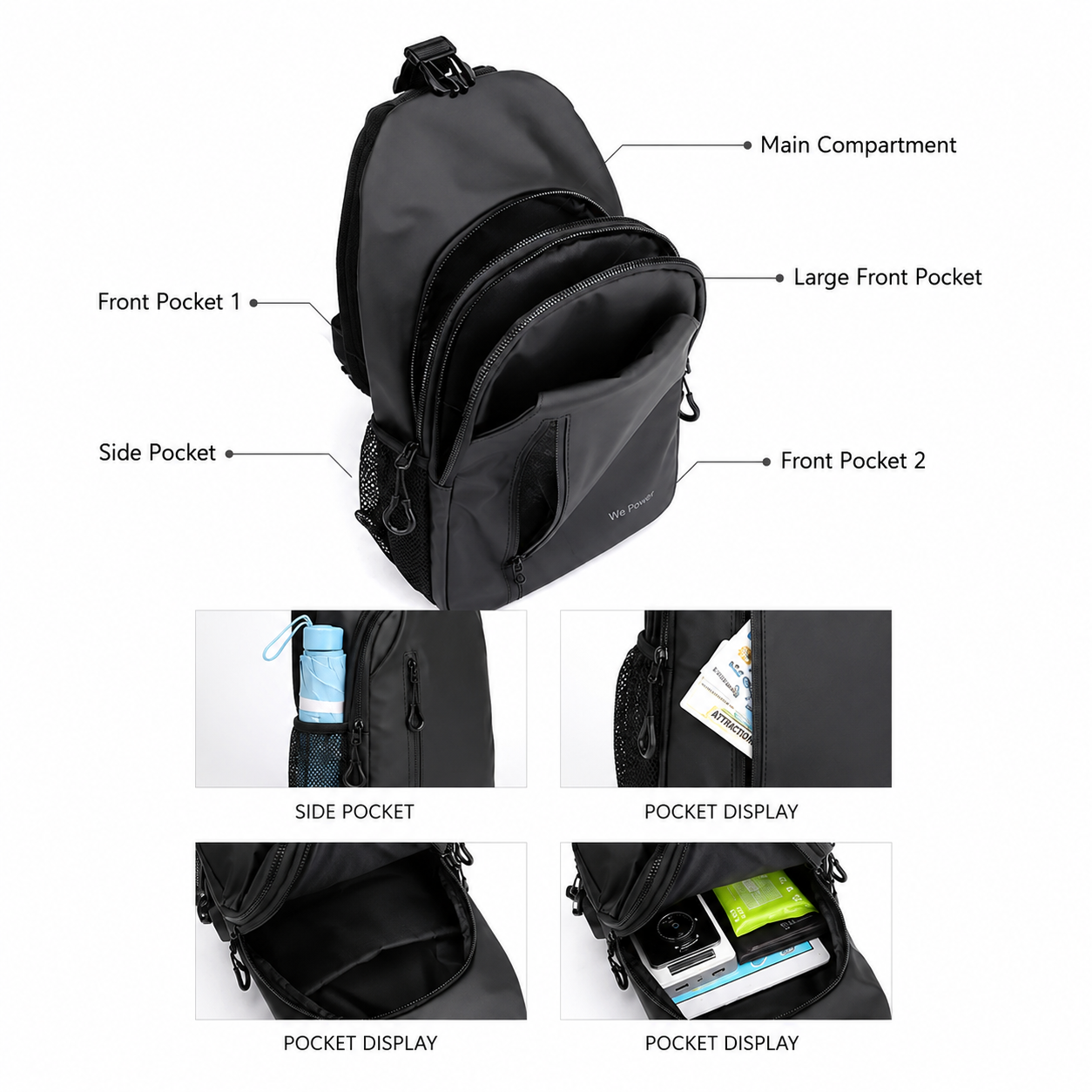WE POWER Shoulder Bag #1100-34 - Image 4